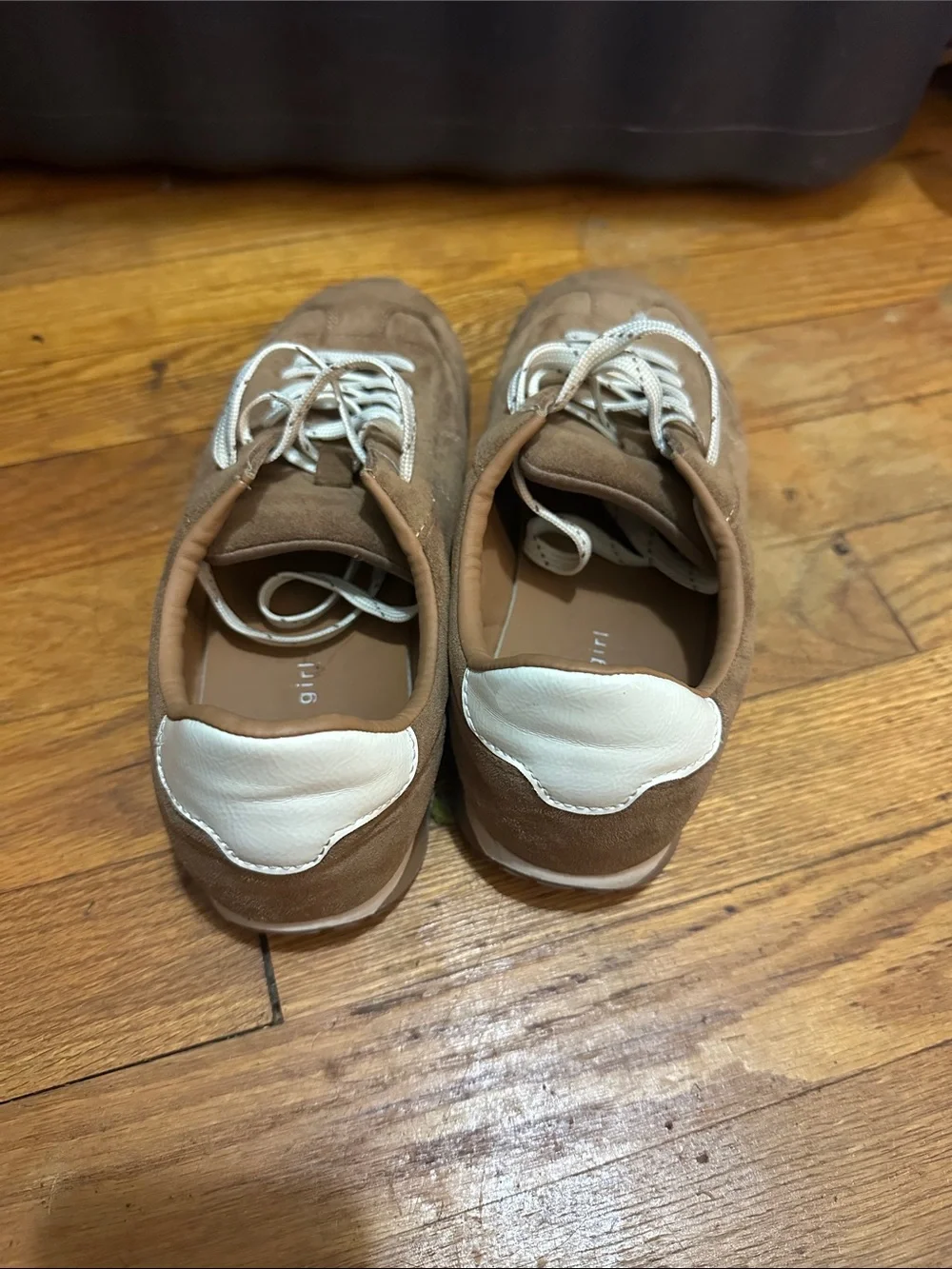 Brown faux Suede women’s  Casual Sneakers